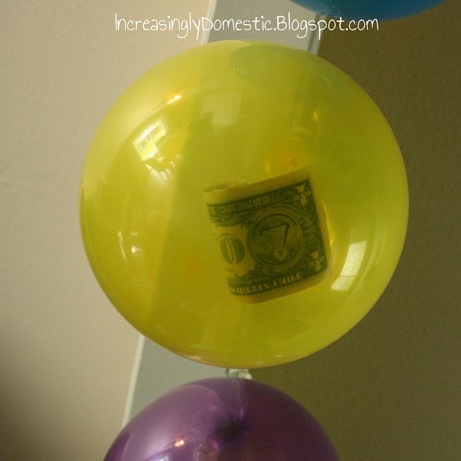 Doğum gününe Balon içinde para